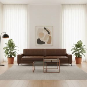 urbe caramelo ambientado Sofá Urbe 2.80mt