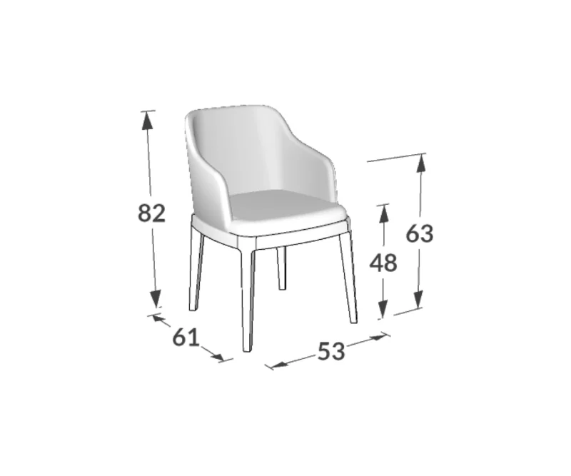 Cadeira Zara Com Braços-03 Silla Zara